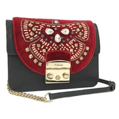 FURLA メトロポリス ショルダーバッグ レザー ブラック