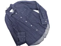 YEVS イーブス デニム シャツ sizeM/紺 ■◇ レディースのサムネイル