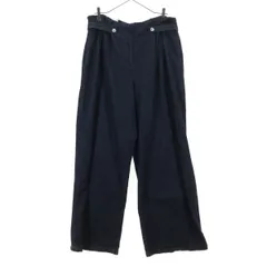 美品 ZARA ザラ ワイドデニムパンツ L ブルー系 メンズ 古着