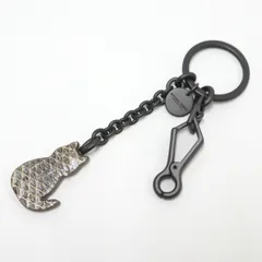 BOTTEGA VENETA ボッテガヴェネタ キーリング ネコモチーフ グレー×ブラックのサムネイル