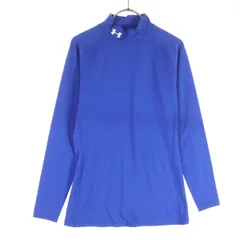 UNDER ARMOUR アンダーアーマー 長袖 モックネック シャツ ＸＬ ブルー系 メンズ 古着のサムネイル