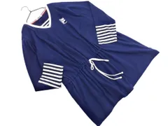 FILA フィラ ロゴ プリント 大きいサイズ チュニック ワンピース size6L/紺 ■◇ レディースのサムネイル