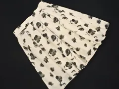 MAJESTIC LEGON マジェスティックレゴン 花柄 Aライン 台形 スカート sizeF/オフホワイト ■◇ レディース