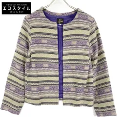 needles　ニードルズ　パープル Cotton Ethnic Stripe C.C. Jacket　2のサムネイル