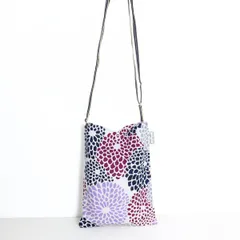 【美品】SOUSOU ソウソウ★菊づくし 御朱印帳袋 伊勢木綿 紫系 ba154のサムネイル