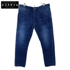 DENHAM　デンハム　ブルー RAZOR 日本製 ウォッシュ加工 コーデュロイパンツ　32/32のサムネイル