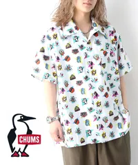 CHUMS チャムス かせきさいだぁ チャムロハシャツ メンズ 総柄 開襟シャツ 春夏 CH02-1237のサムネイル