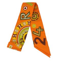 ☆最安GWセール☆ HERMES ツイリー シルクスカーフ 幾何学模様 ピンク