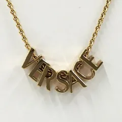 VERSACE ロゴ ゴールドネックレス メッキ ゴールドのサムネイル