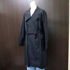 HERMES エルメス コート シルク×アセテート ブラック #40のサムネイル