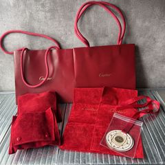 Cartier 赤 ショッピングバッグ 複数セット Cartier 赤 ショッピングバッグ 複数セット - メルカリ