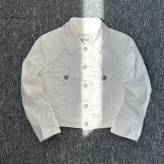 リーバイス 白 デニム トラッカー ジャケット