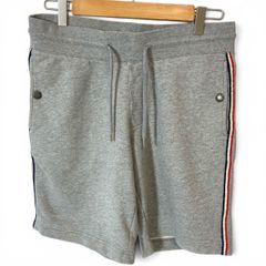 A19573 美品 モンクレール サイドラインスウェットショートパンツ