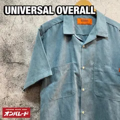 UNIVERSAL OVERALL ユニバーサルオーバーオール オープンカラーシャツ スウェード Lのサムネイル