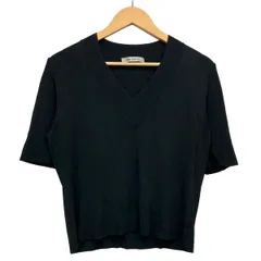 JUN ASHIDA(ジュンアシダ) 半袖カットソー サイズL レディース美品  - 黒 Vネックのサムネイル