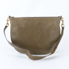 希少✨ GUCCI ヌバック ショルダーバッグ グリーン 斜め掛け レザー 
