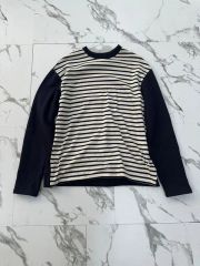 Y-3 ワイスリー アシンメトリー 3ストライプ ロングスリーブTシャツ XS 