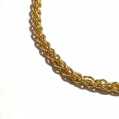 f001 J 極美品 TOM WOOD トムウッド Spike Bracelet Gold 925 14K スパイク ゴールド ブレスレット 2.8ｇ 腕回り約18.0cmのサムネイル