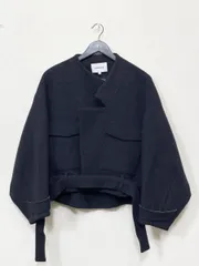 ENFOLD エンフォルド メルトンリバー クロップドジャケット 20AW ショート コート size36 (S相当)/ダークネイビー ◇■◎レディースのサムネイル
