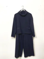 MOGA モガ ウールセットアップ ハイネックトップス ワイドパンツ セットアップ size2 (M相当)/紺 ◇■レディースのサムネイル