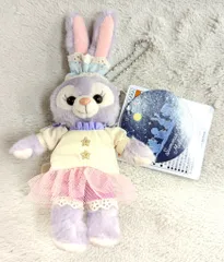 東京ディズニーシー ぬいぐるみバッチ Duffy and Friends ステラルー(白/ピンク)/summer night melodies 2023