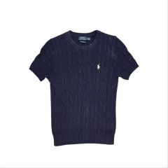ラルフローレン キッズ ケーブルニットコットンショートスリーブ