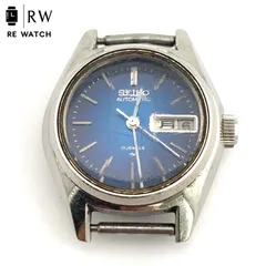 【中古】SEIKO 2206-0500 自動巻き時計 青文字盤 ステンレス