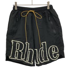 us アス三軒茶屋 イージーショートパンツ ブラック×ホワイト L/XL