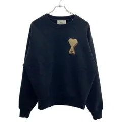 ami alexandre mattiussi アミ アレクサンドル マテュッシ 25AW Ami De Coeur ハートワッペンラグランスウェットプルオーバー USW771.747 ブラック Mのサムネイル