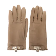 HERMES エルメス ソヤ レザーグローブ 手袋  ベージュ 6 1/2のサムネイル