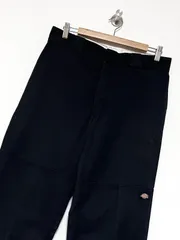 【Dickies】85283 カットオフダブルニーワークパンツ 実寸 W32 L25.5 ブラック ディッキーズ 古着