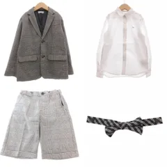 ビーミングバイビームス B:MING LIFE STORE by BEAMS 3点セット まとめ セレモニー TR テーラードジャケット ハーフパンツ シャツ 130 白 ホワイト グレー /MGのサムネイル