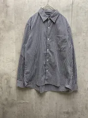 JOURNAL STANDARD relume ジャーナルスタンダード レリューム ギンガムチェック やわらか素材 SOLOTEX使用 長袖 シャツ sizeS/白ｘネイビー ■◇ メンズ