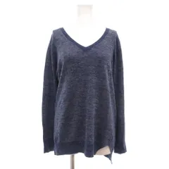ジャーナルスタンダード レリューム JOURNAL STANDARD relume FLANDERS LINEN ニット セーター Vネック 麻 リネン Ｆ ネイビー /MG