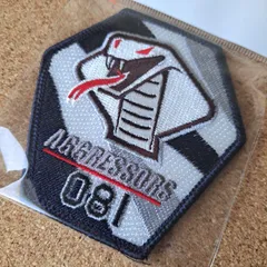 航空自衛隊 小松基地 飛行教導群 AGGRESSORS F-15DJ イーグル 081号機 コブラパッチ ベルクロ付 No.87 刺繍  ワッペン サンブラザー製のサムネイル