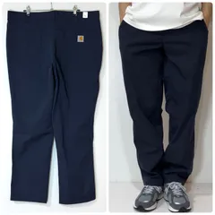 新品未使用 Carhartt カーハート リップストップ ワークパンツ 74533-20 Relaxed Fit W36L30 Navy ネイビー 濃紺 ライトオンス ストレッチ チノパン ペインターパンツ テック系素材 デッドストック 美品p26053621