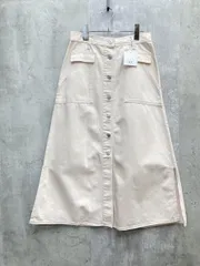 新品 SLY スライ コットン100% ロング デニム スカート size2/ホワイト系 ■◇◎レディース