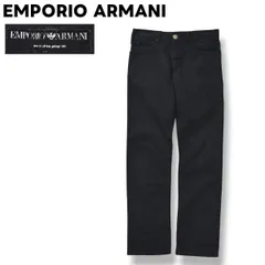 エンポリオ アルマーニ EMPORIO ARMANI ベーシック フィット Basic Fit ストレッチ コットン ツイル パンツ チノパン ジップアップ シルバー ロゴ 29 ダークネイビー メンズのサムネイル