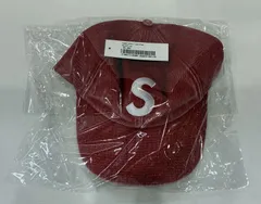 未使用 Supreme 26ss Pigment Coated S Logo 6-Panel Red フリーサイズ シュプリーム 帽子 キャップ CAP 【T1749-001】◆ 259