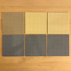 LEGO レゴ　正規品　ベースプレート 基礎板 16x16 まとめ売り ブラウン ダークグレー タン