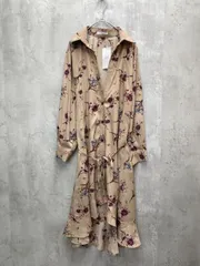 新品 fifth フィフス フラワーフィッシュテールシャツ ワンピース sizeM/ベージュ ■◇ レディース