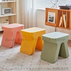 スツール カートゥーン デザイン コンパクト おしゃれ かわいい インテリア 北欧 ローチェア オットマン 椅子 いす グレー ブラック 4-7のサムネイル