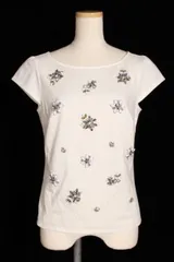 トッカ TOCCA ビジュー装飾 キャップスリーブ カットソー /ry0417のサムネイル