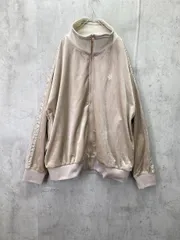 美品 CLASSICAL ELF クラシカルエルフ 刺繍 大人の旬スタイル！胸刺繍ベロアトラック ジャケット大人カジュアル sizeXL/ベージュ×白 ■◇ レディース