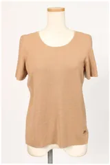 デイジーリンフォクシー DAISY LIN For FOXEY カットソー ニット 半袖 スリット カシミヤ シルク 40 ベージュ 32398 /☆y0419のサムネイル