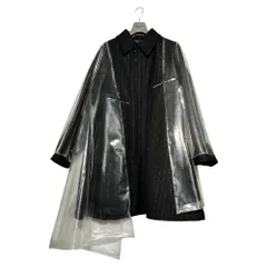 COMME des GARCONS HOMME PLUS(コムデギャルソンオムプリュス) 21AW PU Layered Coat ポリウレタン レイヤード コート PH-C009 S ブラック×クリア AD2021 DARKROOM期のサムネイル