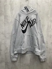 NIKE AIR ナイキ ビッグロゴ プルオーバー パーカー sizeM/グレー ■◇ メンズ