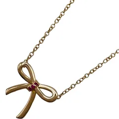 ティファニー TIFFANY＆CO ボウリボンネックレス 日本限定 ピンクゴールド Au750 ピンクサファイア ジュエリーのサムネイル