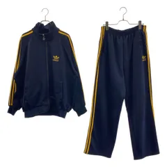 adidas / アディダス | セットアップ / トラックジャケット / トラックパンツ | L | ネイビー/イエロー | メンズ