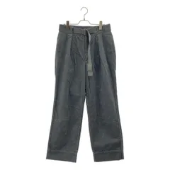 MHL. / エムエイチエルマーガレットハウエル | 2024AW | DRY COTTON NEEDLECORD PANTS / コーデュロイ ベルテッド タック ワイドパンツ | 3 | グレー | レディース